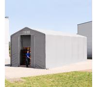 TOOLPORT Outlander 6x12 m hangar, PRIMEtex 2300, H. 4 m avec porte coulissante, gris, avec statique (type de sol : béton) - (94211)