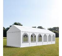 TOOLPORT PRO 3x12 m XXL tente de réception, PVC 800, H. 2,6 m, blanc - (37651)
