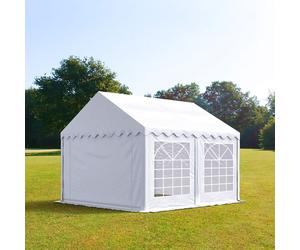 TOOLPORT PRO 3x3 m tente de réception, PVC 700, H. 2 m, blanc - (6158)