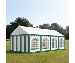 TOOLPORT PRO 3x8 m tente de réception, PVC 750, H. 2 m, vert-blanc - (7231)