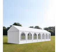 TOOLPORT PRO 4x14 m XXL tente de réception, PVC 800, H. 2,6 m, blanc - (37702)