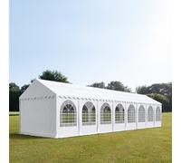 TOOLPORT PRO 4x16 m XXL tente de réception, PVC 800, H. 2,6 m, blanc - (37643)