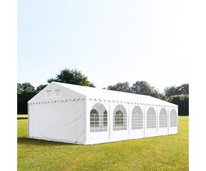 TOOLPORT PRO 5x12 m tente de réception, PVC 800, H. 2 m, blanc - (2659)