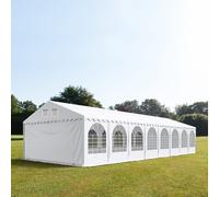TOOLPORT PRO 5x18 m XXL tente de réception, PVC 800, H. 2,6 m, blanc - (37730)