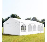 TOOLPORT PRO 6x10 m tente de réception, PVC 800, H. 2 m, blanc - (7858)