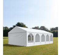 TOOLPORT PRO 6x10 m XXL tente de réception, PVC 1400, H. 2,6 m, blanc - (7547BL)