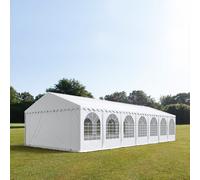 TOOLPORT PRO 6x14 m XXL tente de réception, PVC 1400, H. 2,6 m, blanc - (7684BL)