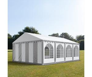 TOOLPORT PRO 6x8 m tente de réception, PVC 800, H. 2 m, gris-blanc - (8906)