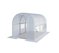 TOOLPORT 2x3m Serre tunnel, Bâche PE, blanc - (8940)