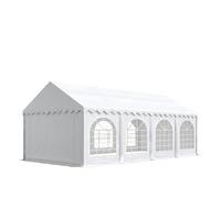 TOOLPORT Tente de réception 4x8m PVC 750 gris imperméable - 7208