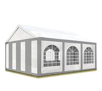 TOOLPORT FLEX 4x6 m tente de réception, PE 450, H. 2 m, gris-blanc - (91121)