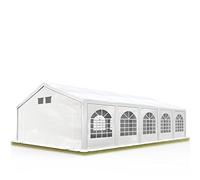 TOOLPORT Tente de réception 5x10m PE 550 blanc imperméable - 92104