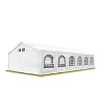 TOOLPORT Tente de réception 6x12 m Tente de Jardin Blanc bâche PE 300 g/m² imperméable résistante aux UV avec Cadre de Sol