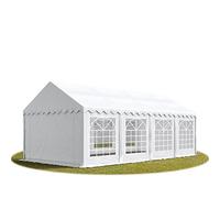 TOOLPORT Tente de réception 4x8m PVC 700 blanc imperméable - 4777