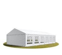 TOOLPORT Tente de réception/Barnum 5x12 m - Bâche difficilement Inflammable Blanc PVC 700 N Economy