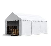 TOOLPORT Tente de stockage 4x6 m abri bâche PVC 700 N imperméable blanc