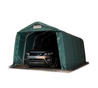 TOOLPORT Tente-Garage 3,3x6 m PVC PRIMEtex 2300 Haute densité Anti-feu abri Garage, Tente de Stockage Vert