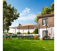 TOOLPORT Tente nomade 4,5 x 6 m, avec set de poteaux en acier, sable - (1700)