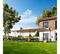 TOOLPORT Tente nomade 5 x 7,5 m, avec set de poteaux en acier, sable - (1702)