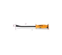 Beta Tools 965 600-PALANCA EXTREMIDAD PLANA CURVA