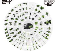 Tools G24Wdv 01-000004700407,24V Wet/Dry Shop Vacuum,Green,Grey,Black