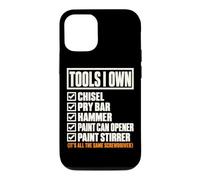 Tools I Own Funny Screwdriver Woodworker DIY Handyman List Coque pour iPhone 12/12 Pro