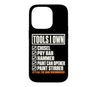 Tools I Own Funny Screwdriver Woodworker DIY Handyman List Coque pour iPhone 14 Pro