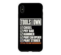 Tools I Own Funny Screwdriver Woodworker DIY Handyman List Coque pour iPhone XS Max