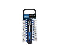 Draper Dd22am/PR carré d'entraînement combiné mm/AF Lot de douilles et clé à cliquet, Bleu, 3/20,3 cm, Lot de 22 pièces