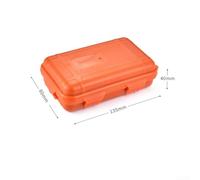 ToolsEvery Boîte de rangement étanche pour le camping et les activités de plein air, Orange (S)