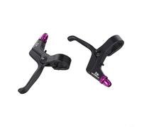ToolsEvery Leviers de frein en alliage à 2 doigts pour vélo de montagne légers et pratiques (violet)