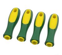 ToolsEvery Lot de 4 poignées de limes en caoutchouc avec trous ronds et rectangulaires pour râpe à bois en métal avec prise en main ergonomique confortable pour atelier et bricolage (trou
