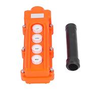 TOOLSGO Boîte de commande de levage de grue étanche à la pluie, télécommande portative avec 4 boutons 220 V/500 V pour hayons automobiles, palans électriques et autres équipements