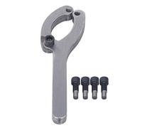 TOOLSGO Clé à écrou de presse-étoupe en acier allié, aspect fin, clé à écrou de presse-étoupe réglable de 20 mm à 210 mm avec broches pour retirer le cylindre hydraulique