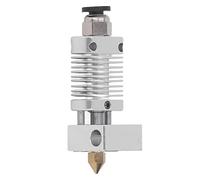TOOLSGO Kit d'extrudeuse pour imprimante 3D avec buse filetée de 0,4 mm et bloc chauffant en aluminium, compatible avec Ender 3/3 V2, CR 10 et plus (Argent)