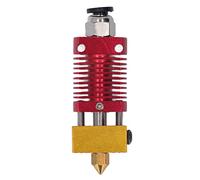 TOOLSGO Kit d'extrudeuse pour imprimante 3D avec buse filetée de 0,4 mm et bloc chauffant en aluminium, compatible avec Ender 3/3 V2, CR 10 et plus (Rouge)
