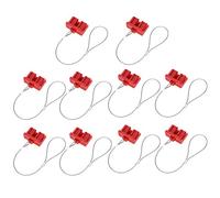 TOOLSGO Lot de 10 capuchons anti-poussière pour connecteur de chariot élévateur 120 A, couvercle de protection en plastique dur rouge durable pour améliorer la sécurité