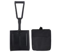TOOLSGO Pelle Pliable en Fer avec Manche en D, Noire, Portable, pour Le Nettoyage de la Maison et de l'extérieur, pour Le déneigement Industriel