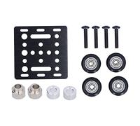 TOOLSGO Plaque de portique en alliage d'aluminium avec roues, compatible avec les profilés en aluminium de style V 2020. Accessoire essentiel pour imprimantes 3D et machines CNC