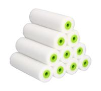ToolSpace 10x Rouleau à Peinture Mousse Superfine Professionnel 11cm Rouleau de Peintre pour Peinture à Base de Solvant, Sol et Bois, Rouleaux de Peinture craie pour Meubles Peinture et Rénovation