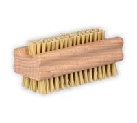 ToolSpace 1x Brosse a Ongles pour les mains Main Bois Manucure Pedicure Poil Dur Brossé à Nettoyer Nettoyant pour les Ongles Pieds Mains Soies d'Agave Récurer Beau Design Bois Naturel 1 Pièces