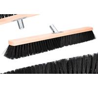ToolSpace Balai d'extérieur 60 cm Balai de Rue Balai de Salon, Balai à poussière, Balai Industriel, de Jardin, d'intérieur, Guidé à la Main Balai en Bois Balai pour Rues et trottoirs
