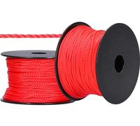 ToolSpace Cordeau de maçon 50m x 1.6mm Rogue Ficelle de Construction - Soie de polypropylène - Fil de Maçon Ligne de Guidage Ficelle d'alignement, de Plomb, de Pavage d'épaisseur Cordon de Pose