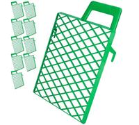 ToolSpace Grille Peinture pour Rouleau - Egouttoir Rigide pour Seau et Pot - Lot de 10 Grilles 21 x 25 cm avec Monture pour Travaux Rénovation Intérieure - Support pour Essuyage Nettoyage Égouttage