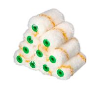 ToolSpace Lot de 10 inserts de rouleau de peinture - 7 cm - En polyacrylique - Cheveux longs - Pour peintures au latex, émulsion, acrylique et silicone - Pour rénovation DIY