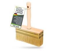 ToolSpace Pinceau 150 mm Brosse en Bois pour Lasure Badigeon Chauler de la Peinture à la Chaux Spalter Large avec Poil Naturel pour Application Terrasse Mur Enduit Murale à Effet Papier Couleur