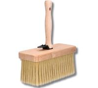 ToolSpace Pinceau de Surface 190 mm, Brosse à Papier Peint, pour terrasses, tapisser, Houppette Large, Manche en Bois à Poils naturels, Pinceau à apprêter, Brosse de Peintre