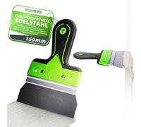 ToolSpace Spatule de Surface en Acier Inoxydable 150 x 60 mm Couteau à Enduire Taloche Enduit Spatule de Façade Lissage avec Support en Aluminium Spatule Large Couteau Finition D'enduits Béton Murs