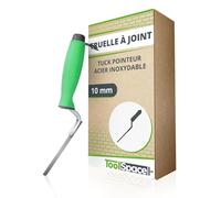 ToolSpace Truelle à Joints 10mm - Truelle en Acier Inoxydable pour Joints et mortier, Poignée Ergonomique, pour Les travaux de rénovation et de maçonnerie, pour la Construction, la réparation