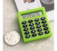 Toolstar - Calculatrice de poche électronique à 8 chiffres - Mini calculatrice de bureau portable - Pour l'enseignement des mathématiques - Bureau de base - Vert